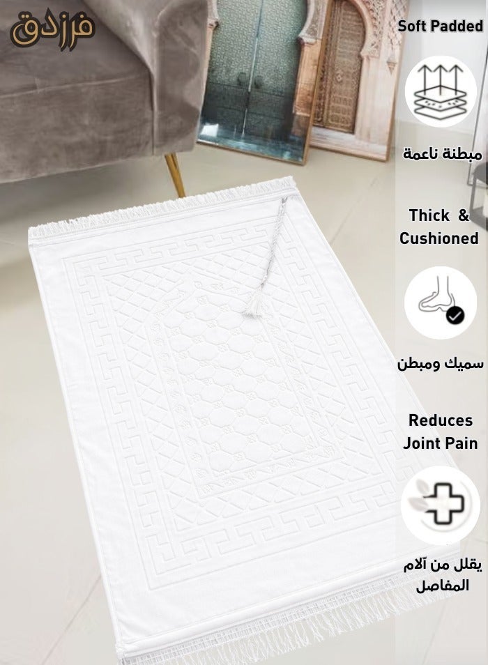 فرزدق سجادة صلاة بخامة قطنية وبطانة مريحة وأنيقة . - Image 2